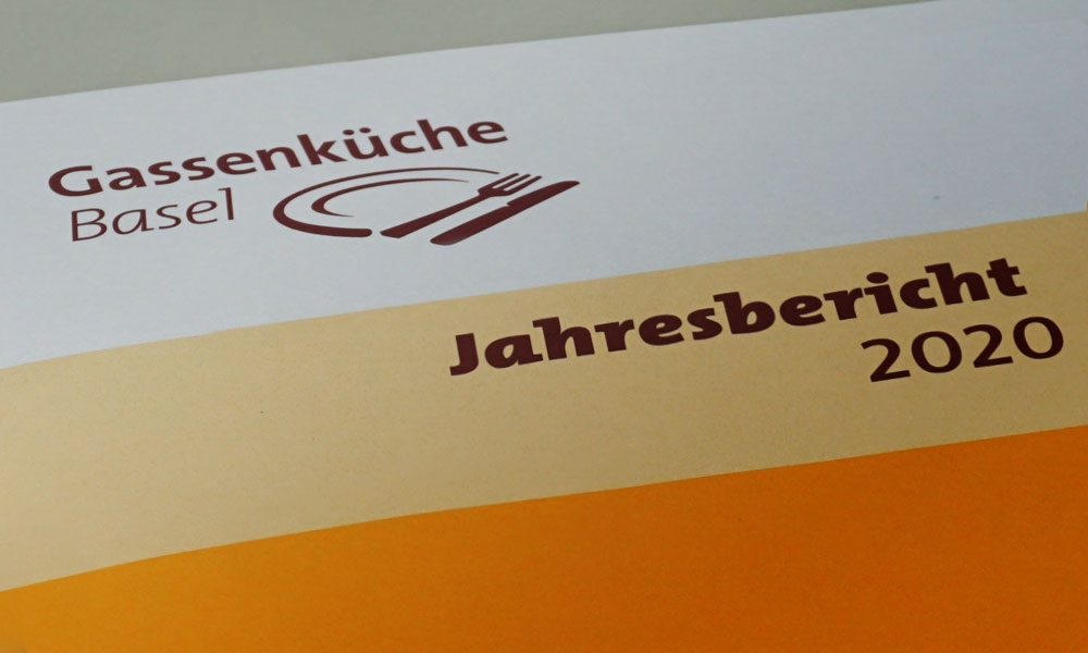 Logo und Schriftzug der Gassenküche Basel