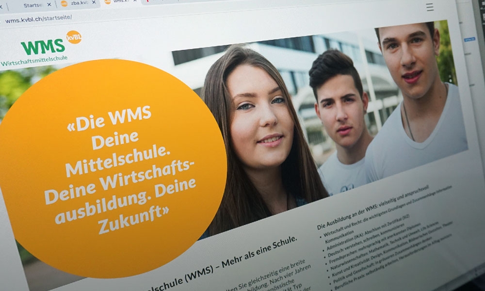 Startseite der WMS-Website